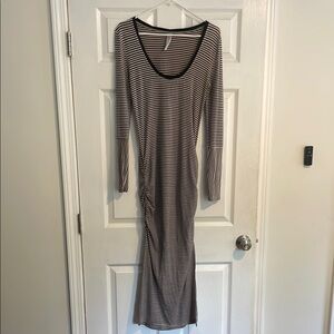 Free people Striped Long Sleeve Maxi Dress